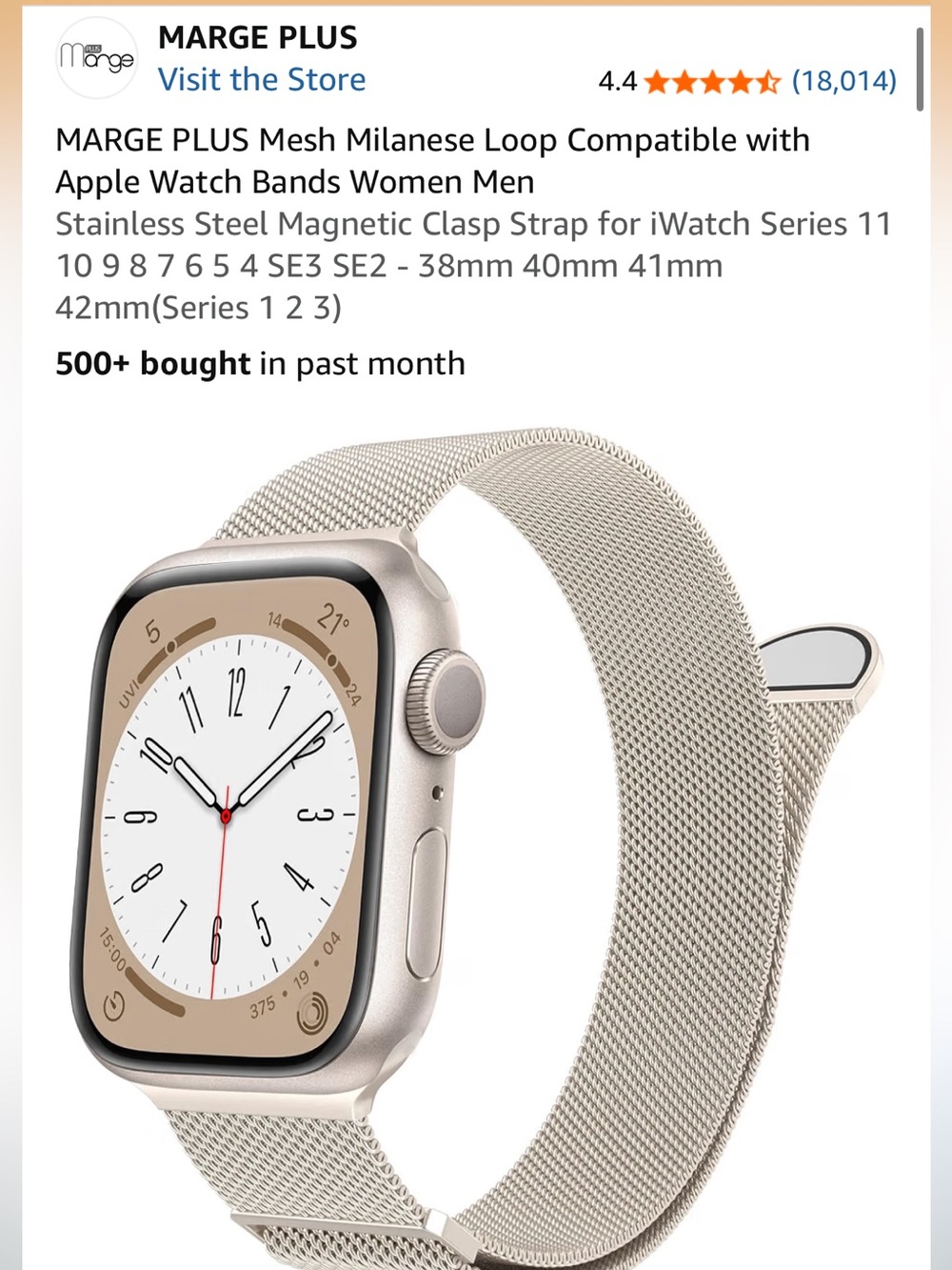 Apple Watch band stainless steel